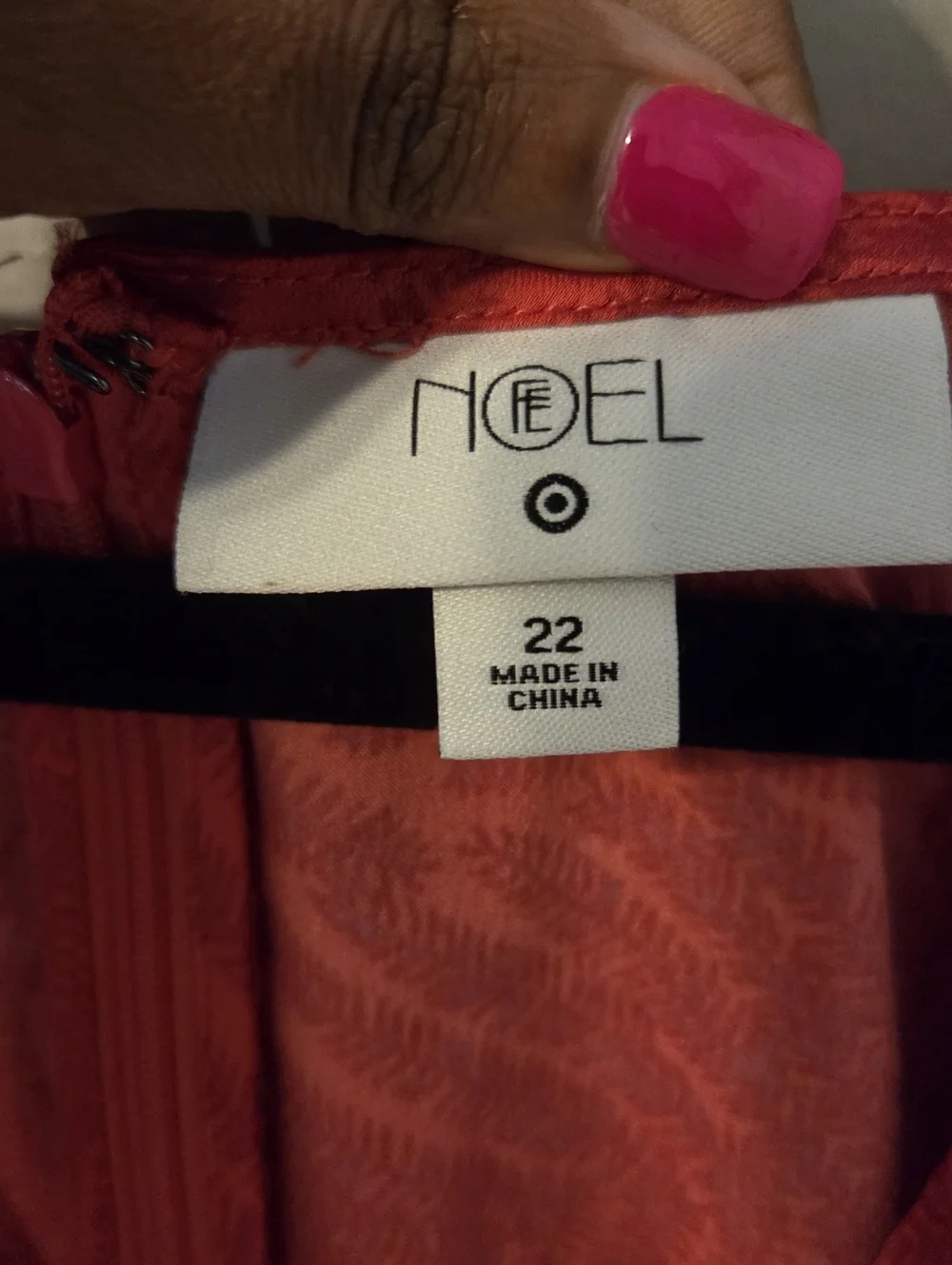 Fe Noel x Target Womens Plus Size Red Satin Maxi Dress. Sz 22 Beach - Picture 9 of 9